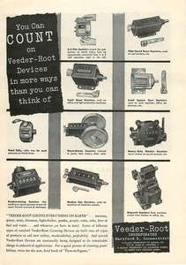 1947 Veeder Root Counting Devices, Counters   Print Ad  