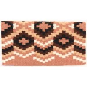 Mayatex Saddle Blanket   Wool Spanish Lace   Sand and Black  