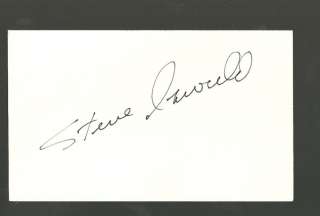Steve Oswald signed 3x5 card Astronaut NASA  