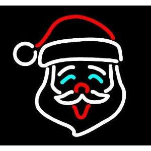  11 Lighted Neon Santa Claus Christmas Decoration Sign 