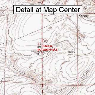  USGS Topographic Quadrangle Map   Odessa, Washington 