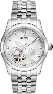 96P114 Bulova Ladies Watch Dress Diamonds  