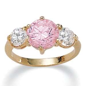   PalmBeach Jewelry Pink Ice DiamonUltra™ Cubic Zirconia Ring Jewelry