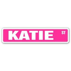  KATIE Street Sign name kids childrens room door bedroom 