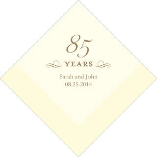 100ct WEDDING PERSONALIZED ANNIVERSARY BIRTHDAY NAPKINS  