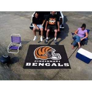 Exclusive By FANMATS NFL   Cincinnati Bengals Tailgater Rug  
