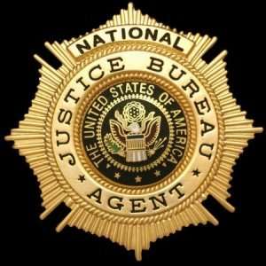  National Justice Bureau Agent Badge