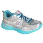 skechers girl s floating hearts lightweight athletic shoe silver
