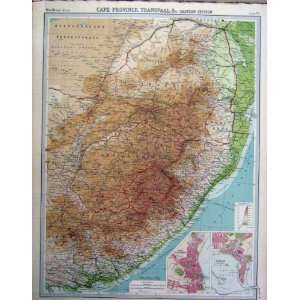  Cape Province Transvaal Eastern Section 1920 Map