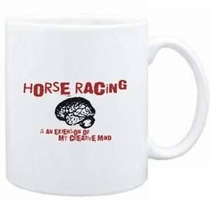Mug White  Horse Racing is an extension of my creative mind  Sports 