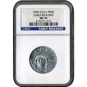   50 Platinum American Eagle MS70 Early Release NGC