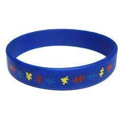Autism Awareness Puzzle Pieces Wristband   Youth Sized (7)  