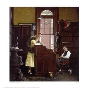  Norman Rockwell   Marriage License Giclee