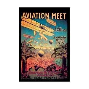  Aviation Meet in Los Angeles 12x18 Giclee on canvas