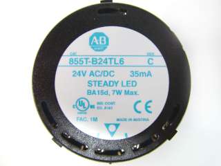 Allen Bradley 855T B24TL6 Steady LED Stack Light BLUE  