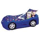 racing cars toddler bedding set in blue