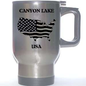 US Flag   Canyon Lake, Texas (TX) Stainless Steel Mug 