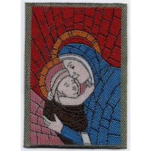 BUY 1 GET 1 OF SAME FREE/Madonna & Child Iron On Embroidered Applique