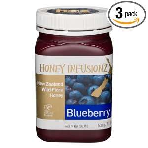 Pacific Resources Wild Flora Infusionz, Honey Infusionz Blueberry, 1.1 