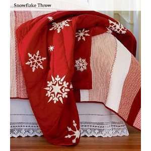    6 x 5 Cotton Quilted Snowflake Throw Blanket