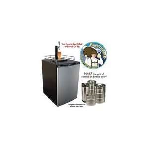   Steel KeggerMeister Beer Refrigerator Keg Dispenser