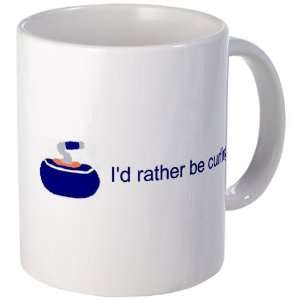  Id rather be curling Sports Mug by  Kitchen 