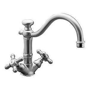  Barclay Cannes Polished Chrome Double Handle Bar Faucet 