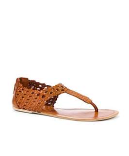 Tan (Stone ) Woven Leather Thong Sandals  237418218  New Look