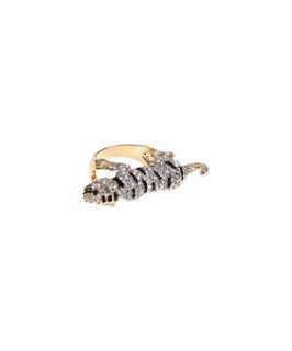 Gold (Gold) Diamanté Leopard Ring  250548793  New Look