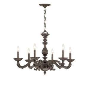   Collection Wrought Iron Chandelier SIZE W28 X H21 X D CRT5126 VB