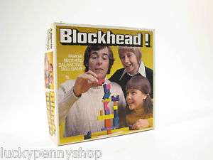 Blockhead Parker Brothers Block Stacking Family Fun Blancing Game 1975