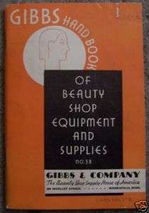 Gibbs Beauty Shop Supply Equipment Catalog Sale Store  