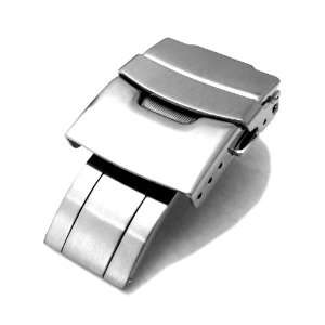  22mm Stainless Steel Push Button Diver Clasp for Watch 