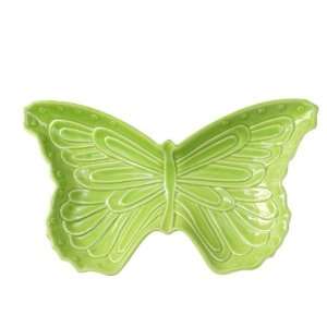  Andrea By Sadek 12.25l Green Butterfly Dishes (4) Patio 