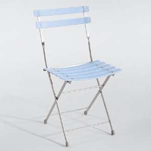  ItalModern 31275 Caine Folding Chair Set of 4  Blue 