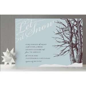    Let it Snow Holiday Party Invitations