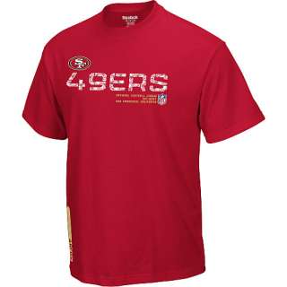 Shirts Reebok San Francisco 49ers Sideline Tacon Short Sleeve T 