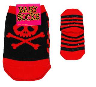 Skull Baby Socks Toddler Punk Rockabilly Unisex Cute  