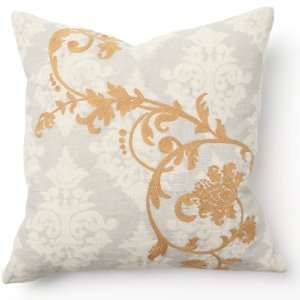  Palisades Embroidery with Gold Print Throw Pillow   Set of 