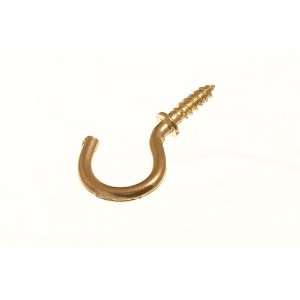 CUP HOOK 13MM TO SHOULDER TOTAL LENGTH 18MM BRASS PLATED EB ( pack of 