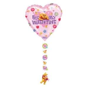  24 Pooh Valentine Drop A Line Balloon Toys & Games