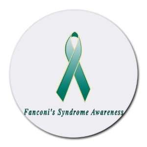 Fanconis Syndrome Awareness Ribbon Round Mouse Pad 