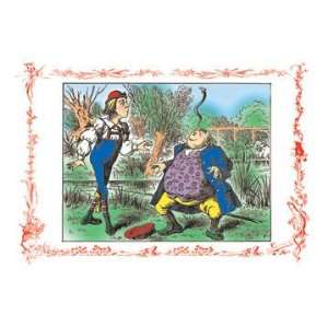  Alice in Wonderland Father William Balances an Eel 20x30 