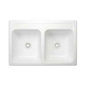  Karran Surface Mount Acrylic Sinks  Equal Bowl White 