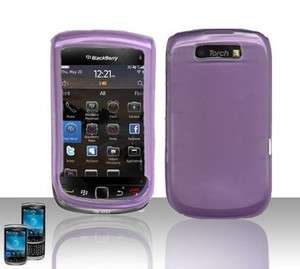 Purple TPU Cover Skin Case fit BlackBerry Torch 9810/9800  