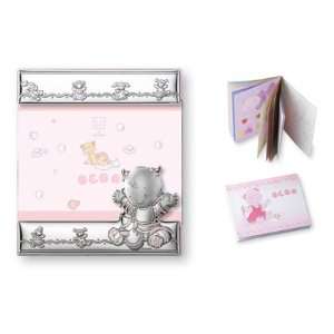 STERLING SILVER Picture Frame Featuring BABY GIRL (5 x 7). Made in 