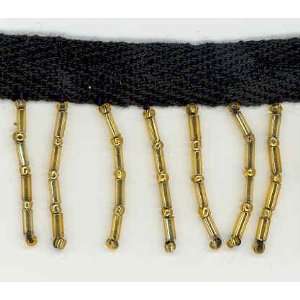  Beaded Trim Golden Bugle Beads By The Yard Arts, Crafts 