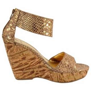 Womens Isola Oasis Gold Snake Shoes 
