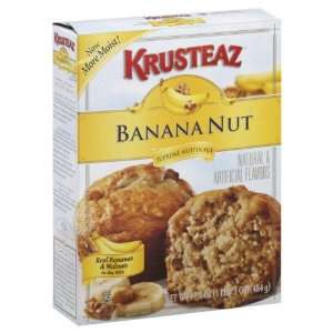 Krusteaz Muffin Mix Supreme Banana Nut 17.1 Oz 6 Packs  
