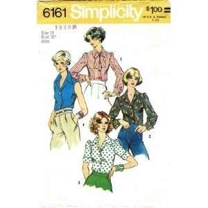  Simplicity 6161 Sewing Pattern Misses Blouse Size 14 